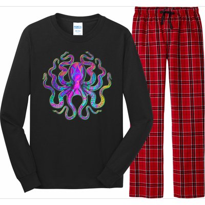 Psychedelic Octopus Long Sleeve Pajama Set