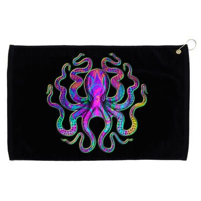 Psychedelic Octopus Grommeted Golf Towel