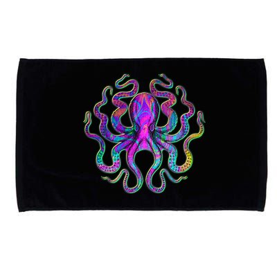 Psychedelic Octopus Microfiber Hand Towel