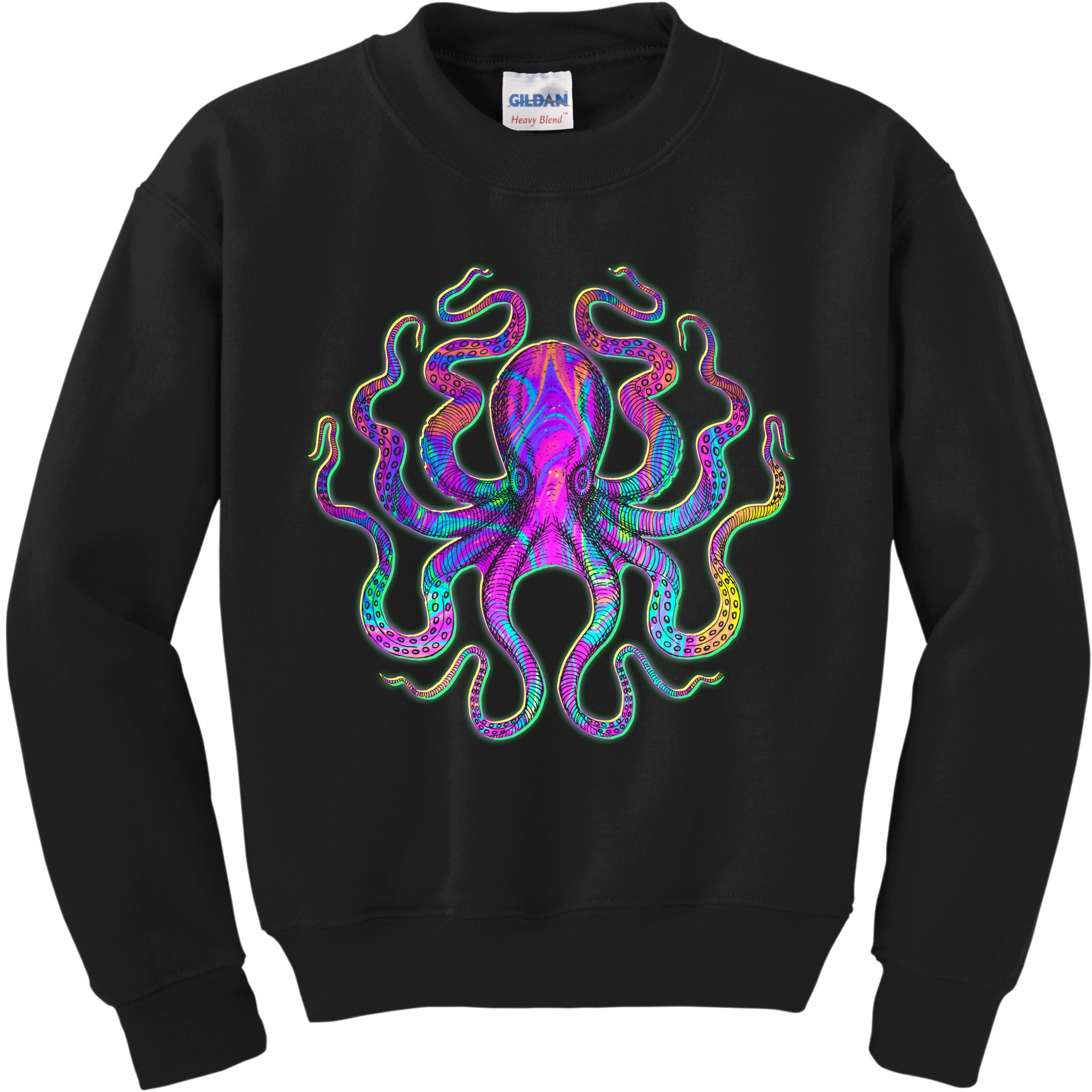 Psychedelic Octopus Kids Sweatshirt