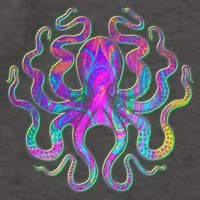 Psychedelic Octopus Vector Backpack