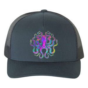 Psychedelic Octopus Yupoong Adult 5-Panel Trucker Hat