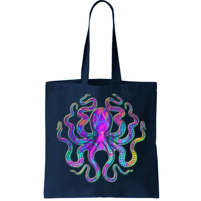 Psychedelic Octopus Tote Bag