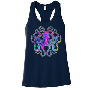 Psychedelic Octopus Women's Racerback Tank