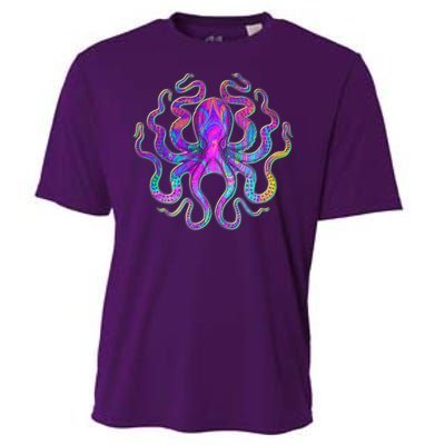 Psychedelic Octopus Cooling Performance Crew T-Shirt