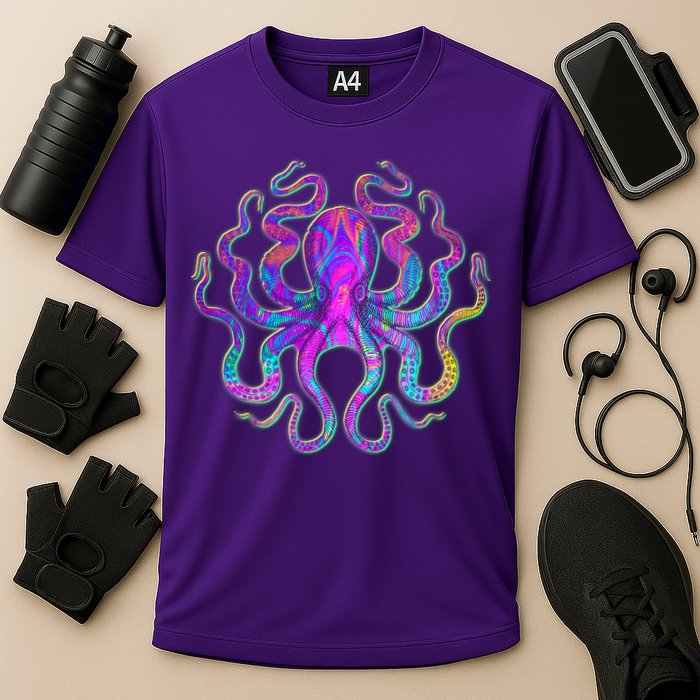 Psychedelic Octopus Performance Shirt