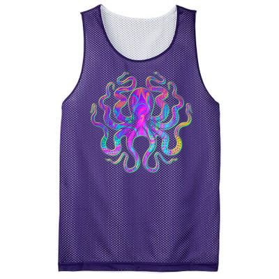 Psychedelic Octopus Mesh Reversible Basketball Jersey Tank