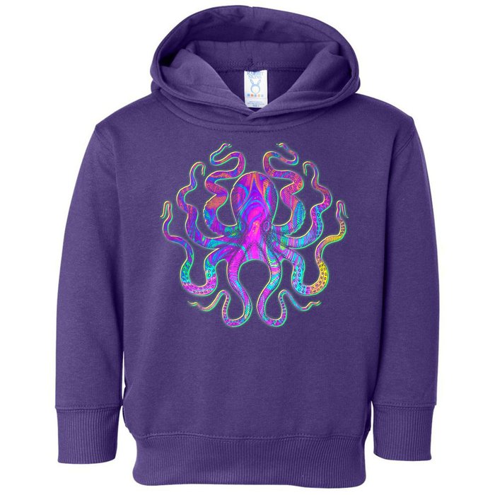 Psychedelic Octopus Toddler Hoodie