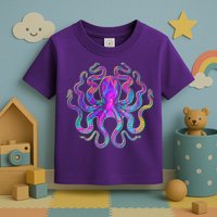 Psychedelic Octopus Toddler T-Shirt
