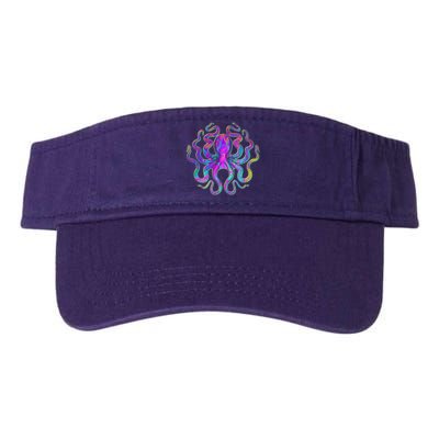 Psychedelic Octopus Valucap Bio-Washed Visor