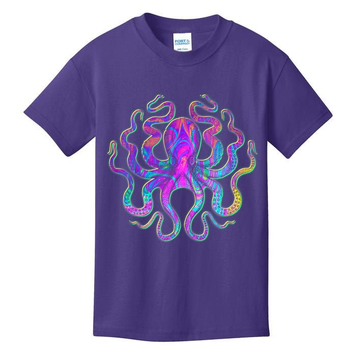 Psychedelic Octopus Kids T-Shirt