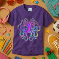 Psychedelic Octopus Kids T-Shirt