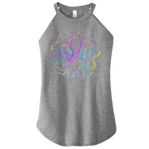 Psychedelic Octopus Women's Perfect Tri Rocker Tank