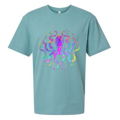 Psychedelic Octopus Sueded Cloud Jersey T-Shirt