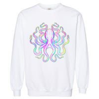 Psychedelic Octopus Garment-Dyed Sweatshirt