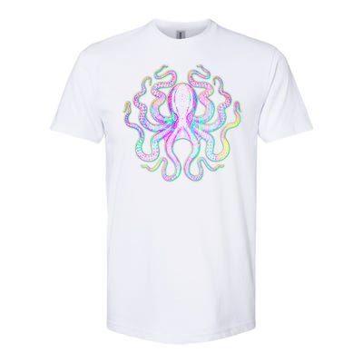 Psychedelic Octopus Softstyle CVC T-Shirt