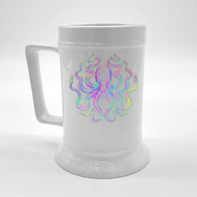 Psychedelic Octopus Beer Stein