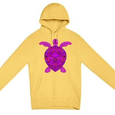 Psychedelic Turtle Premium Pullover Hoodie