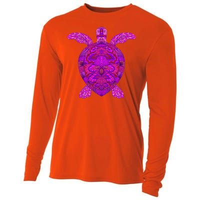 Psychedelic Turtle Cooling Performance Long Sleeve Crew