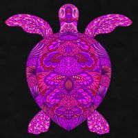 Psychedelic Turtle Ladies PosiCharge Tri-Blend Wicking Tank