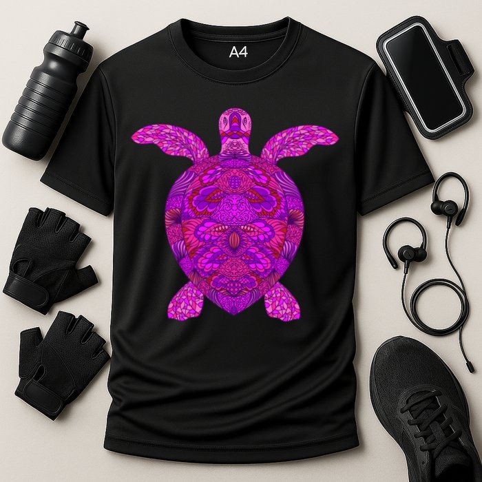 Psychedelic Turtle Performance Shirt