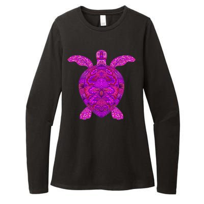 Psychedelic Turtle Womens CVC Long Sleeve Shirt