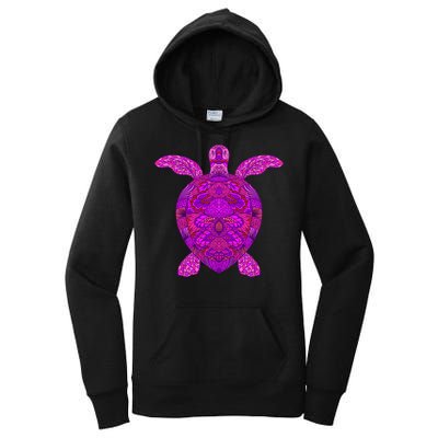 Psychedelic Turtle Women's Pullover Hoodie