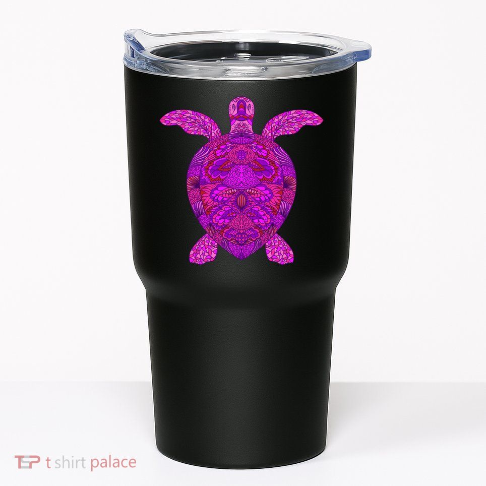 Psychedelic Turtle Tumbler