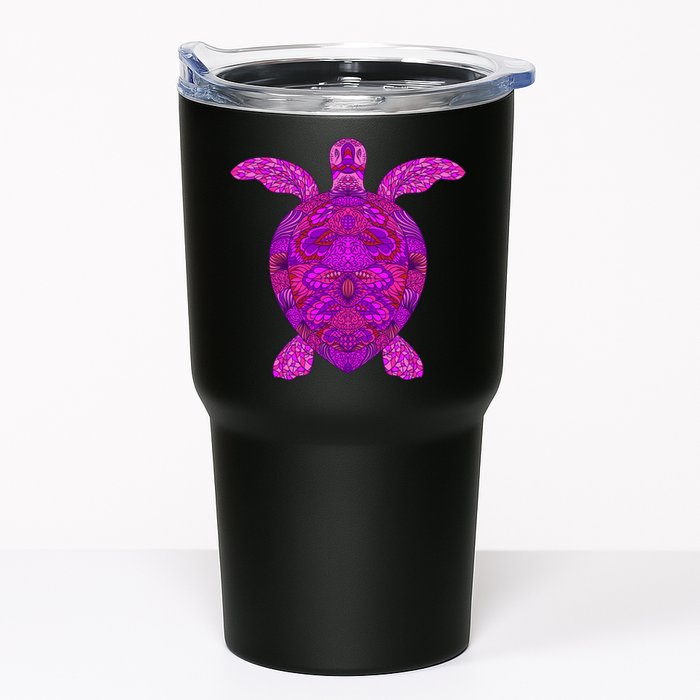 Psychedelic Turtle Tumbler