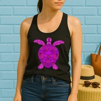 Psychedelic Turtle Womens Tank Top