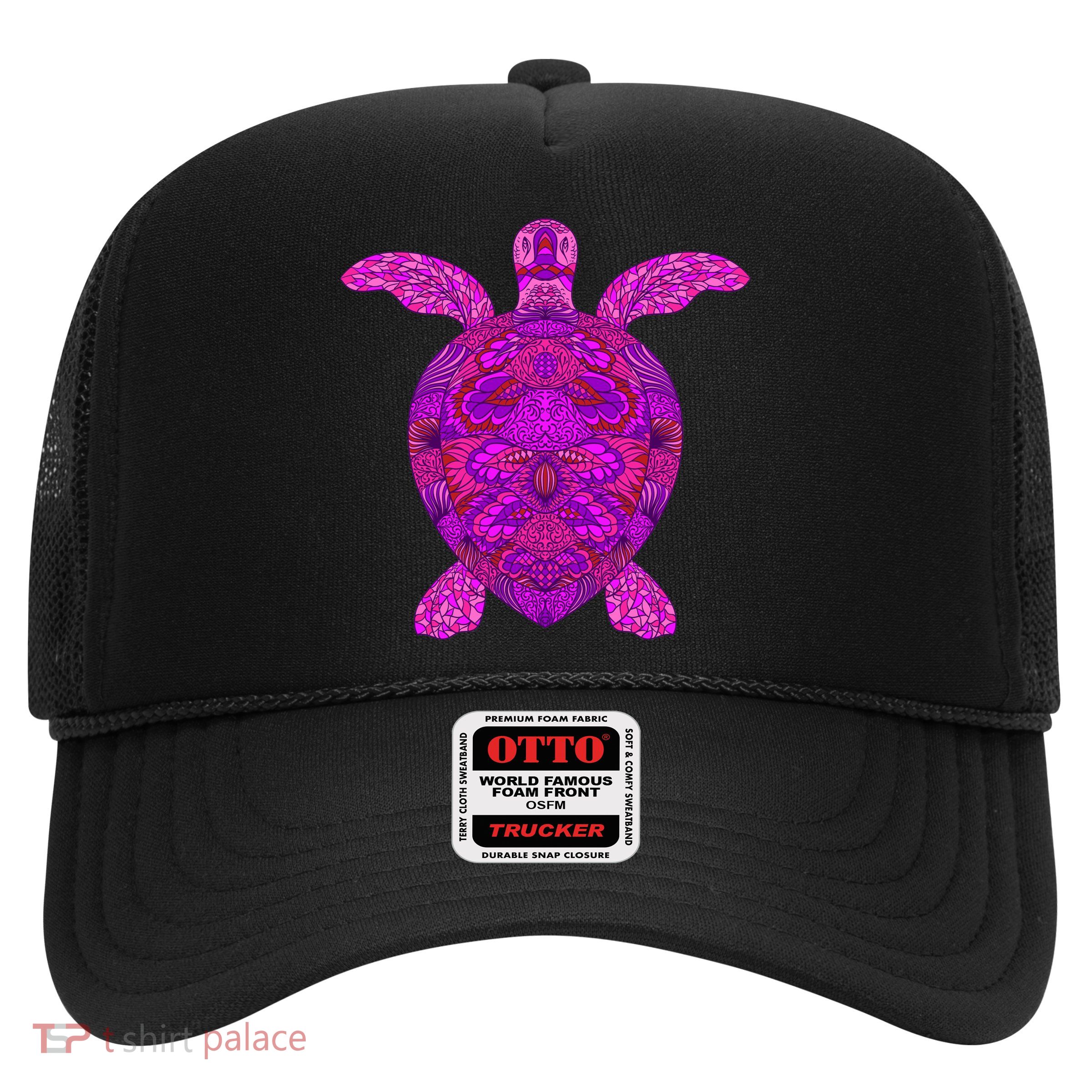 Psychedelic Turtle Trucker Hat