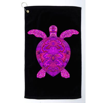 Psychedelic Turtle Platinum Collection Golf Towel