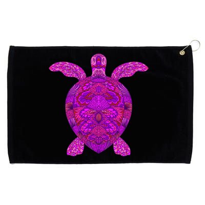 Psychedelic Turtle Grommeted Golf Towel