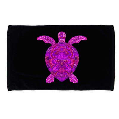 Psychedelic Turtle Microfiber Hand Towel