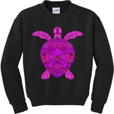 Psychedelic Turtle Kids Sweatshirt