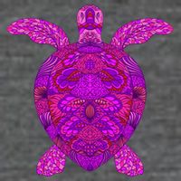 Psychedelic Turtle Tall T-Shirt