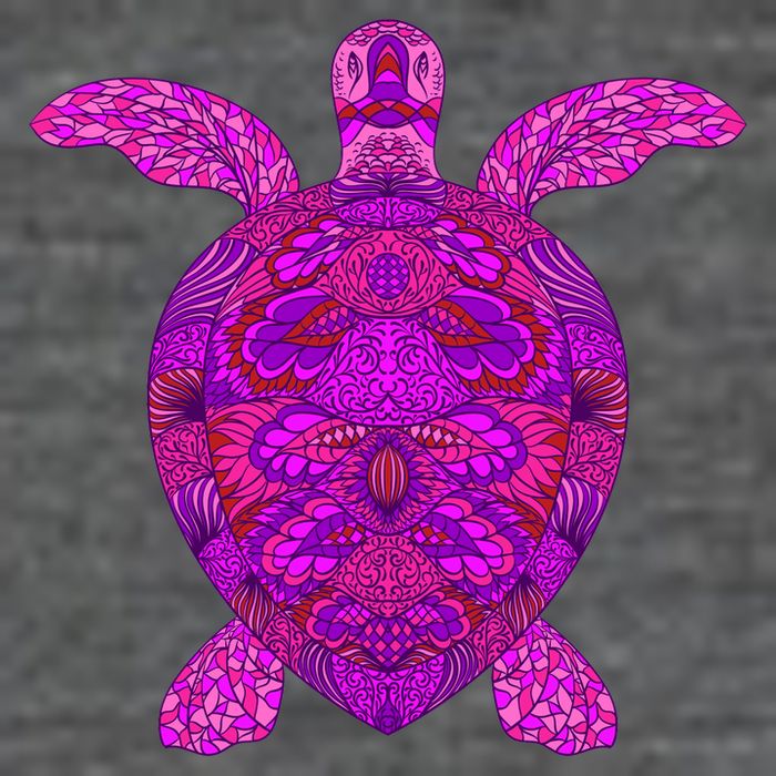 Psychedelic Turtle Tall T-Shirt