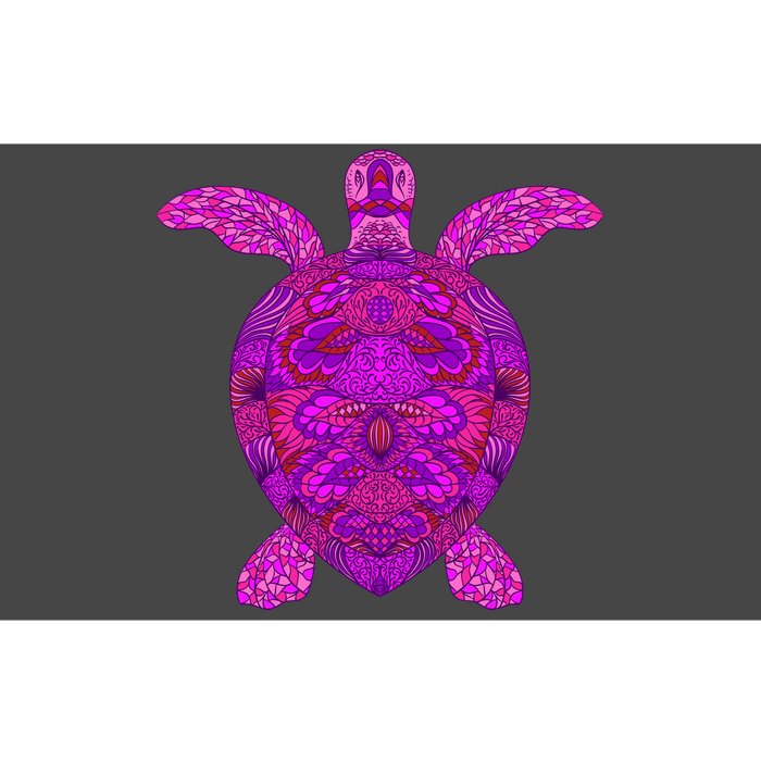 Psychedelic Turtle Bumper Sticker