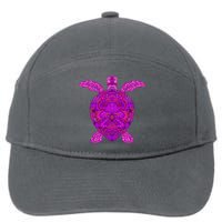 Psychedelic Turtle 7-Panel Snapback Hat