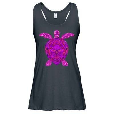 Psychedelic Turtle Ladies Essential Flowy Tank