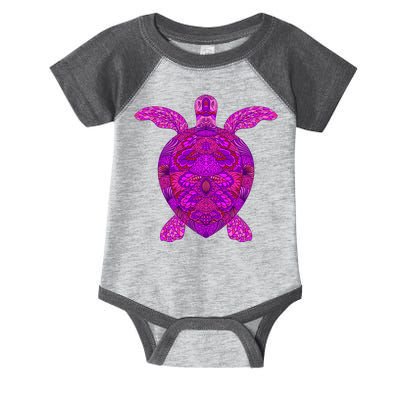 Psychedelic Turtle Infant Baby Jersey Bodysuit