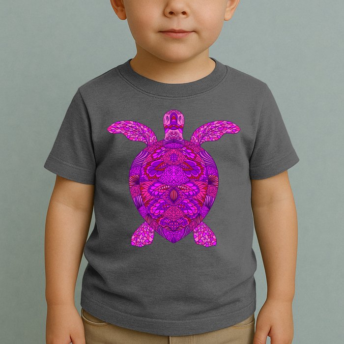 Psychedelic Turtle Toddler T-Shirt