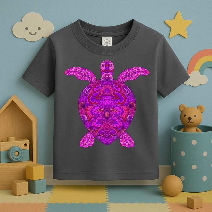Psychedelic Turtle Toddler T-Shirt