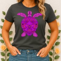 Psychedelic Turtle Womens T-Shirt