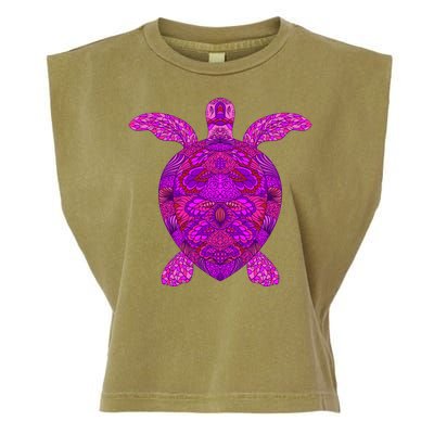 Psychedelic Turtle Garment-Dyed Women's Muscle Tee