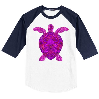 Psychedelic Turtle Baseball Sleeve Shirt