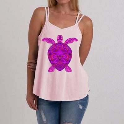 Psychedelic Turtle Women's Strappy Tank