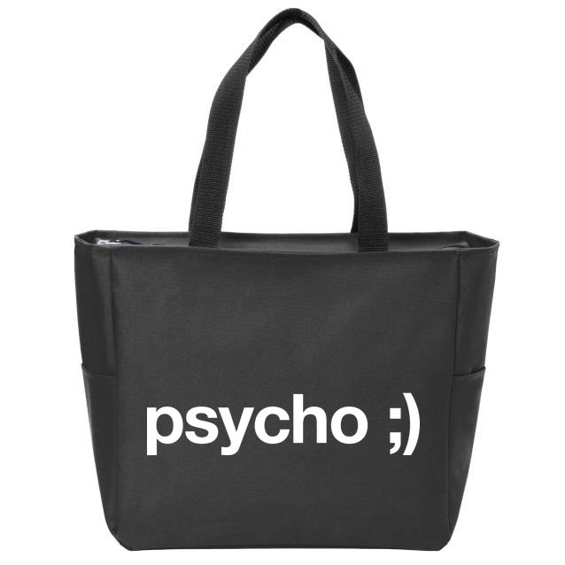 Psycho Zip Tote Bag