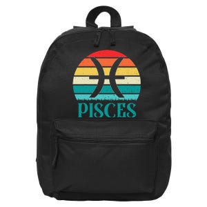 Pisces Sunset Zodiac 16 in Basic Backpack