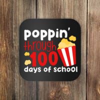 Poppin Through 100 Days Of School Popcorn Coaster